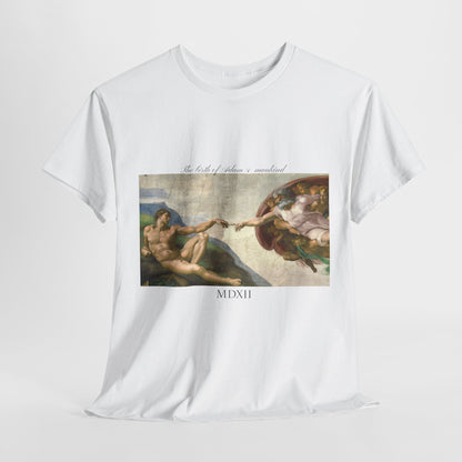 Styx & Venus™ Michelangelo Birth of Adam & Mankind Unisex Cotton T-shirt