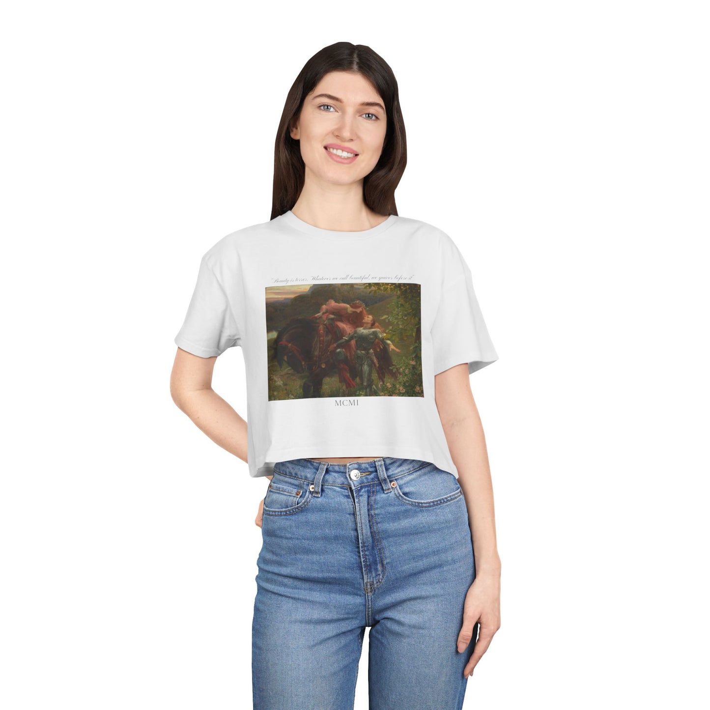 Styx & Venus™ Beauty is Terror Womens Cropped Tee