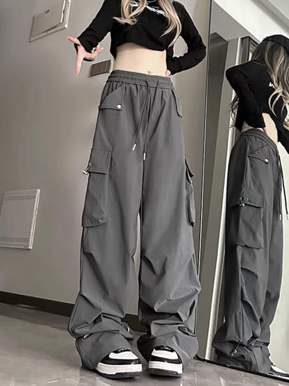 Womens Streetwear Baggy Cargos