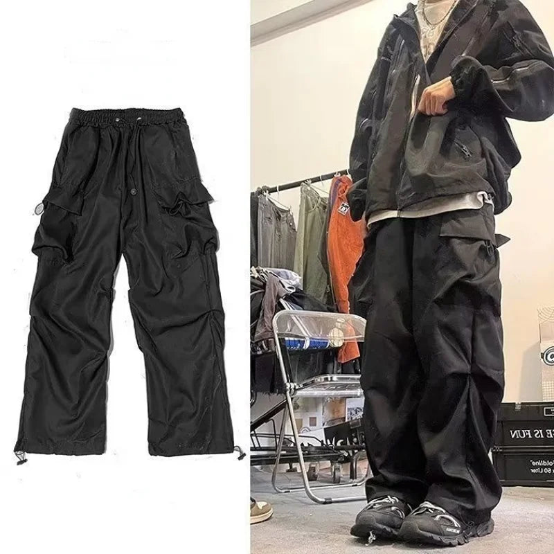 Pantaloni cargo larghi Y2K da uomo