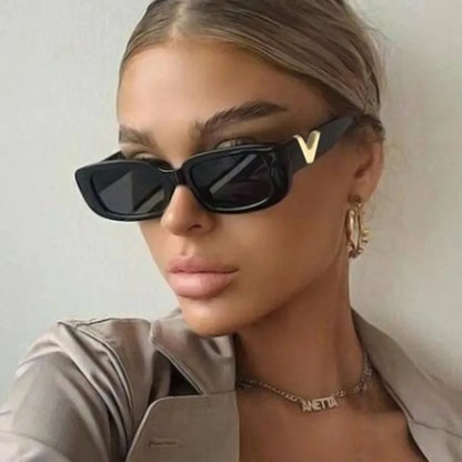 Black & Golden V Sunglasses