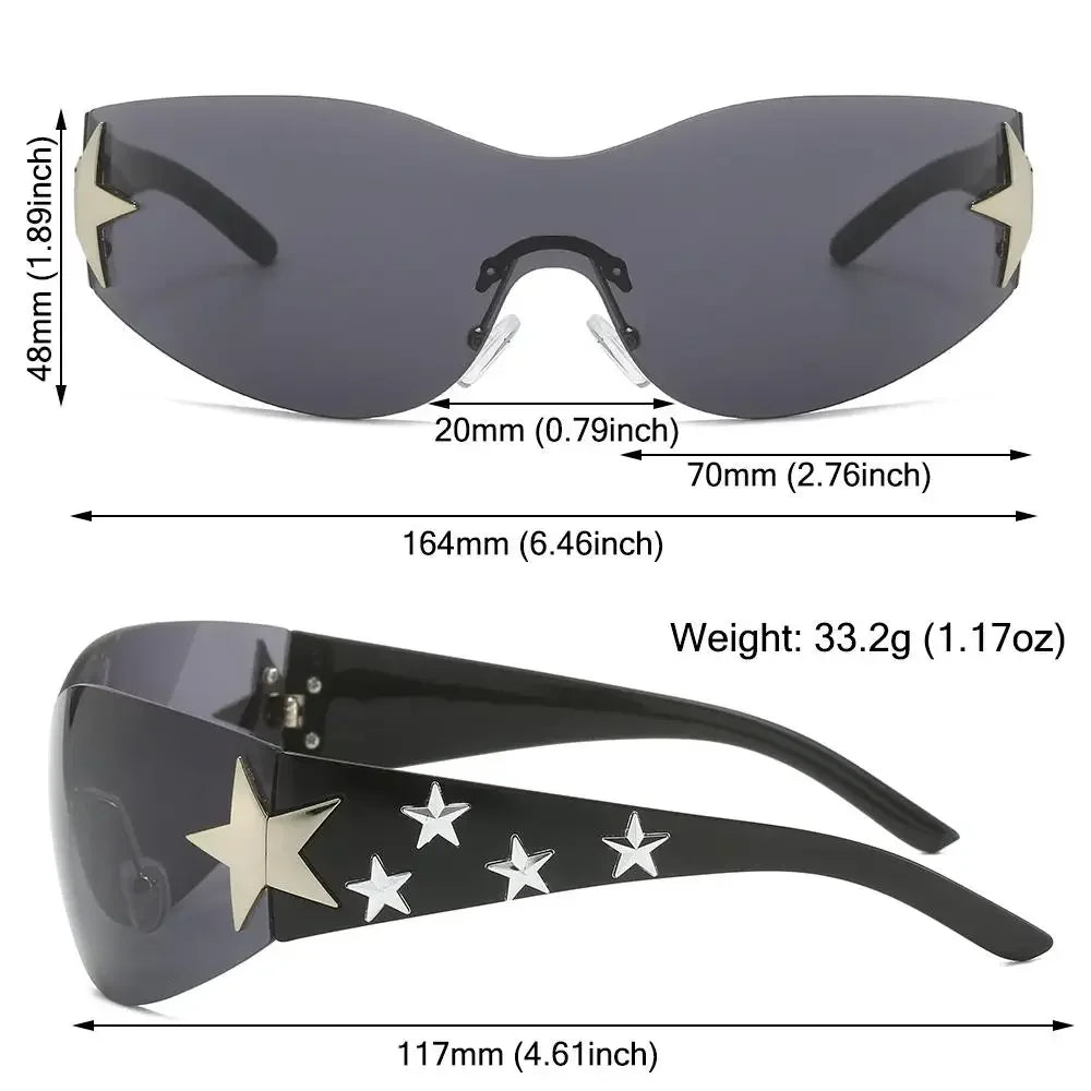 Y2K Star Glasses