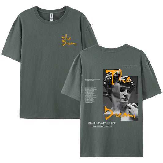 T-shirt da uomo in cotone Dream