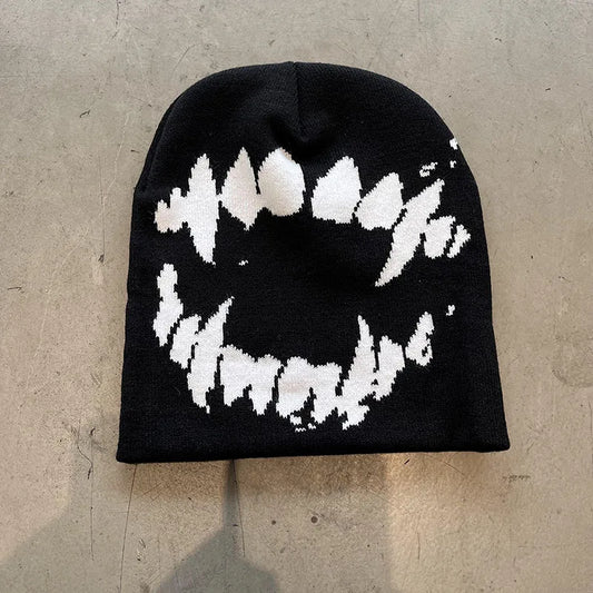 Y2K Streetwear Bite & Swirl Beanie