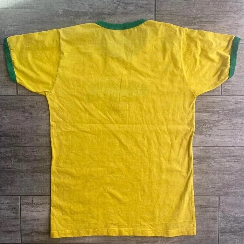 T-shirt gialla da donna Brasil