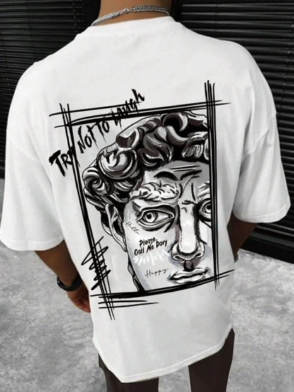 Mens David's Sketch Crewneck Tshirt